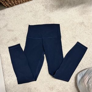 Great condition- Navy Lululemon align leggings- size 4 -25” inseam